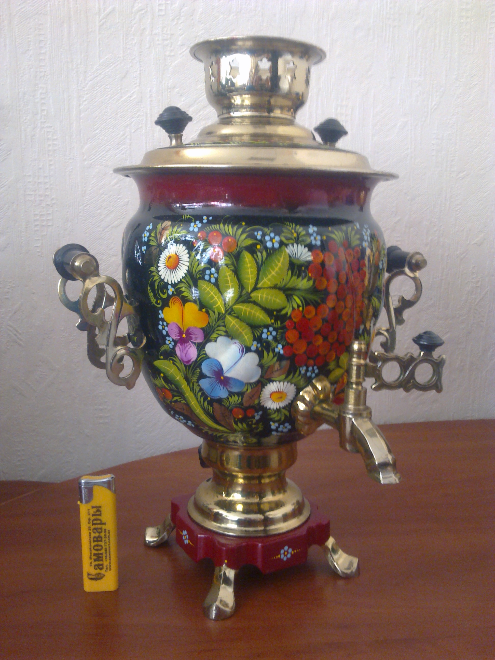 Самовар «Цветы 2» 3 л